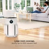 image:imageShark NeverChange Compact Pro Air Purifier HP071BRN Winter Fog  For Bedroom Nursery Home Office Dorm HEPAExceeding Filter Captures Pollutants Pet Dander Dust Odor Smoke and MoreWhite 650 sq ft