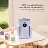 image:imageShark NeverChange Compact Pro Air Purifier HP071BRN Winter Fog  For Bedroom Nursery Home Office Dorm HEPAExceeding Filter Captures Pollutants Pet Dander Dust Odor Smoke and MoreLilac 250 sq ft