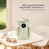 image:imageShark NeverChange Compact Pro Air Purifier HP071BRN Winter Fog  For Bedroom Nursery Home Office Dorm HEPAExceeding Filter Captures Pollutants Pet Dander Dust Odor Smoke and MoreHoneydew 250 sq ft