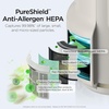 image:imageShark NeverChange Compact Pro Air Purifier HP071BRN Winter Fog  For Bedroom Nursery Home Office Dorm HEPAExceeding Filter Captures Pollutants Pet Dander Dust Odor Smoke and MoreDove 250 sq ft