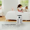 image:imageShark NeverChange Compact Pro Air Purifier HP071BRN Winter Fog  For Bedroom Nursery Home Office Dorm HEPAExceeding Filter Captures Pollutants Pet Dander Dust Odor Smoke and MoreWhite 1400 sq ft