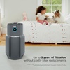 image:imageShark NeverChange Compact Pro Air Purifier HP071BRN Winter Fog  For Bedroom Nursery Home Office Dorm HEPAExceeding Filter Captures Pollutants Pet Dander Dust Odor Smoke and MoreGrey 1300 sq ft