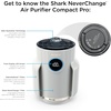 image:imageShark NeverChange Compact Pro Air Purifier HP071BRN Winter Fog  For Bedroom Nursery Home Office Dorm HEPAExceeding Filter Captures Pollutants Pet Dander Dust Odor Smoke and MoreLilac 250 sq ft