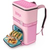 image:imageNinja FrostVault Go Soft Backpack Cooler Dry Storage Petal Pink  Ninja FrostVault Go soft cooler stays cool for hours with a leakproof easyaccess lid and carries like a backpack