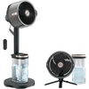 image:imageShark FlexBreeze Pro Mist 2in1 Fan with Integrated Mist White FA302WH  CordedCordless Pedestal to Tabletop up to 24Hr Battery up to 70 Ft of Power 5 Speeds with Integrated Misting TankGrey FlexBreeze ProMist w Portable Tank
