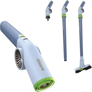 image:imageShark BlastBoss AllinOne Air Blasting System with BlastBroom AB2111  Precision Nozzle Extension Wand IndoorOutdoor Cleaning 0190 MPH Cordless Handheld Blower Rechargeable CharcoalSky
