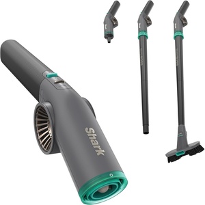 image:imageShark BlastBoss AllinOne Air Blasting System with BlastBroom AB2111  Precision Nozzle Extension Wand IndoorOutdoor Cleaning 0190 MPH Cordless Handheld Blower Rechargeable CharcoalCharcoal