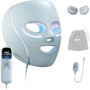 image:imageShark CryoGlow LED Face Mask in Rose Glow FW312PK  1 Skincare Facial Device in the US Combining HighEnergy LEDs Deep Infrared amp UnderEye CoolingBlue Frost