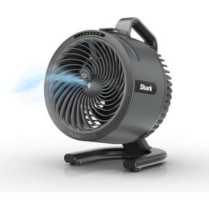 image:imageShark FlexBreeze HydroGo Pro Portable Misting Fan Peony FA056PK  CordedCordless Indoor  Outdoor Mist Lowers Temps up to 5 up to 29Hr Battery up to 70 Ft of Power 5 SpeedsGraphite