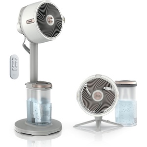 image:imageShark FlexBreeze Pro Mist 2in1 Fan with Integrated Mist White FA302WH  CordedCordless Pedestal to Tabletop up to 24Hr Battery up to 70 Ft of Power 5 Speeds with Integrated Misting TankWhite FlexBreeze ProMist w Portable Tank