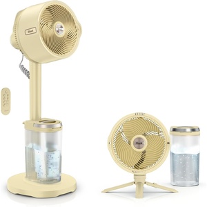 image:imageShark FlexBreeze Pro Mist 2in1 Fan with Integrated Mist White FA302WH  CordedCordless Pedestal to Tabletop up to 24Hr Battery up to 70 Ft of Power 5 Speeds with Integrated Misting TankButter FlexBreeze ProMist w Portable Tank