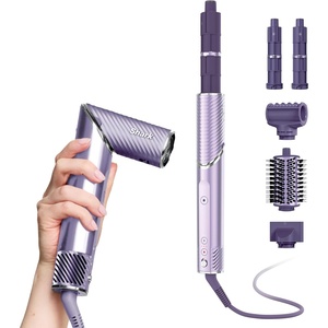 image:imageShark FlexStyle IonCurl Ion Air Drying Curling and Styling System HD840PU  Powerful Coanda AutoWrap Curling AirSet Pause Button Scalp Shield Mode 4 Attachments Included LilacLilac