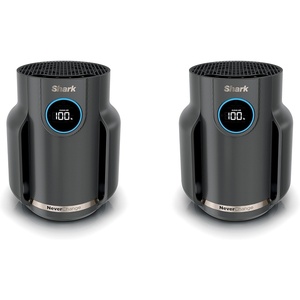 image:imageShark NeverChange Compact Pro Air Purifier HP071BRN Winter Fog  For Bedroom Nursery Home Office Dorm HEPAExceeding Filter Captures Pollutants Pet Dander Dust Odor Smoke and MoreDark Grey 250 sq ft  2Pack