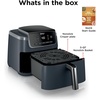 image:imageNinja Air Fryer Pro 5 Qt 5in1 Stone AF142SD  Air fry bake roast reheat dehydrate 1750W 400F max Fits 4 lbs fries DishwashersafeCyberspace
