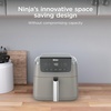 image:imageNinja Air Fryer Pro 5 Qt 5in1 Stone AF142SD  Air fry bake roast reheat dehydrate 1750W 400F max Fits 4 lbs fries DishwashersafeStone