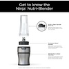 image:imageNinja BN300C Personal NutriBlender With IceCrushing Technology BlackSilver 700W  Crushes ice amp pulverizes ingredients for smoothies amp shakes 2 20oz591mL togo cups w lids