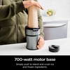 image:imageNinja BN300C Personal NutriBlender With IceCrushing Technology BlackSilver 700W  Crushes ice amp pulverizes ingredients for smoothies amp shakes 2 20oz591mL togo cups w lids
