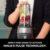 image:imageNinja Personal Blender for Shakes Smoothies Food Prep and Frozen Blending with 700Watt Base and 2 16Ounce Cups with Spout Lids QB3001SS RenewedSilver