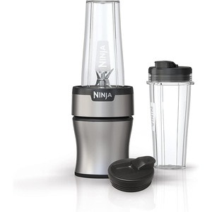 image:imageNinja BN300C Personal NutriBlender With IceCrushing Technology BlackSilver 700W  Crushes ice amp pulverizes ingredients for smoothies amp shakes 2 20oz591mL togo cups w lids