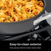 image:imageNinja CW60020 NeverStick Comfort Grip 8 Fry Pan Nonstick Durable Scratch Resistant Dishwasher Safe Oven Safe to 400F Silicone Handles Grey8 Fry Pan
