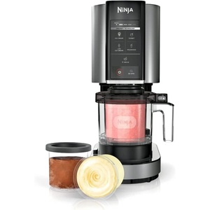 image:imageNinja NC300 CREAMi Ice Cream Maker with 2 Pint Containers amp Lids Silver Renewed