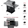 image:imageNinja  Outdoor  FlexFlame Grill and Smoker with 30QT Hard Cooler 5in1 Cooking System  Dry Storage Drawer Insulated Cooler  White