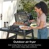 image:imageNinja Woodfire ProXL Outdoor Grill amp Smoker Thermometer 4in1 Master Grill BBQ Smoker Outdoor Air Fryer Bake Portable Electric Grill Renewed Cinnamon