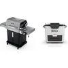 image:imageNinja  Outdoor  FlexFlame Grill and Smoker with 30QT Hard Cooler 5in1 Cooking System  Dry Storage Drawer Insulated Cooler  White
