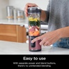 image:imageNinja BC151PR Blast Portable Blender Cordless 18oz Vessel Personal Blenderfor Shakes amp Smoothies BPA Free LeakproofLid amp Sip Spout USBC Rechargeable Dishwasher Safe Parts Passion FruitMetallic Red