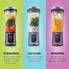 image:imageNinja BC151PR Blast Portable Blender Cordless 18oz Vessel Personal Blenderfor Shakes amp Smoothies BPA Free LeakproofLid amp Sip Spout USBC Rechargeable Dishwasher Safe Parts Passion FruitDenim Blue