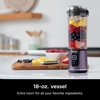 image:imageNinja BC151PR Blast Portable Blender Cordless 18oz Vessel Personal Blenderfor Shakes amp Smoothies BPA Free LeakproofLid amp Sip Spout USBC Rechargeable Dishwasher Safe Parts Passion FruitMetallic Purple