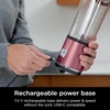image:imageNinja BC151PR Blast Portable Blender Cordless 18oz Vessel Personal Blenderfor Shakes amp Smoothies BPA Free LeakproofLid amp Sip Spout USBC Rechargeable Dishwasher Safe Parts Passion FruitMetallic Red