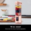 image:imageNinja BC151PR Blast Portable Blender Cordless 18oz Vessel Personal Blenderfor Shakes amp Smoothies BPA Free LeakproofLid amp Sip Spout USBC Rechargeable Dishwasher Safe Parts Passion FruitPeach  Stone