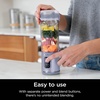 image:imageNinja BC151PR Blast Portable Blender Cordless 18oz Vessel Personal Blenderfor Shakes amp Smoothies BPA Free LeakproofLid amp Sip Spout USBC Rechargeable Dishwasher Safe Parts Passion FruitLavender