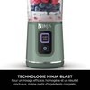 image:imageNinja Blast BC151EUEM Portable BlenderBlenderSmoothie Maker 530 ml Cup Leakproof Lid Powerful Mini Stand Mixer Wireless amp Rechargeable Crushes Ice amp Fruit Green