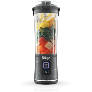 image:imageNinja BC151PR Blast Portable Blender Cordless 18oz Vessel Personal Blenderfor Shakes amp Smoothies BPA Free LeakproofLid amp Sip Spout USBC Rechargeable Dishwasher Safe Parts Passion FruitMarble Black