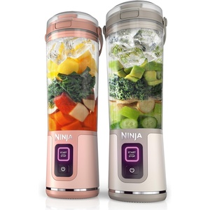 image:imageNinja BC151PR Blast Portable Blender Cordless 18oz Vessel Personal Blenderfor Shakes amp Smoothies BPA Free LeakproofLid amp Sip Spout USBC Rechargeable Dishwasher Safe Parts Passion FruitPeach  Stone