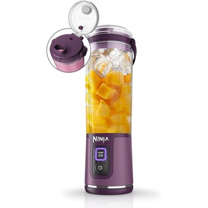 image:imageNinja BC151PR Blast Portable Blender Cordless 18oz Vessel Personal Blenderfor Shakes amp Smoothies BPA Free LeakproofLid amp Sip Spout USBC Rechargeable Dishwasher Safe Parts Passion FruitPassion Fruit