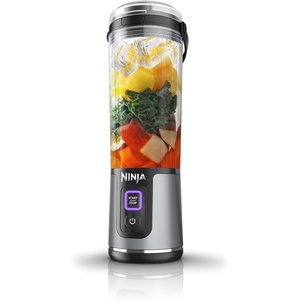 image:imageNinja BC151PR Blast Portable Blender Cordless 18oz Vessel Personal Blenderfor Shakes amp Smoothies BPA Free LeakproofLid amp Sip Spout USBC Rechargeable Dishwasher Safe Parts Passion FruitBlack