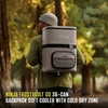 image:imageNinja FrostVault Go Outdoor Flexible 23L Cooler Backpack for 36 Cans with Cold Dry Zone 2 Ice Packs for Hiking Camping Sand Beige FF136EUUKCS