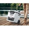 image:imageNinja FrostVault HeavyDuty Insulated Cool Box Wheeled Premium Cooler with Dry Zone Integrated FridgeTemp Dry Storage Drawer Keeps Ice for Days Ideal for Picnics Camping and FestivalsWhite