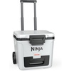 image:imageNinja FrostVault HeavyDuty Insulated Cool Box Wheeled Premium Cooler with Dry Zone Integrated FridgeTemp Dry Storage Drawer Keeps Ice for Days Ideal for Picnics Camping and FestivalsWhite