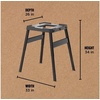 image:imageNinja Adjustable Outdoor Stand 3 Height Levels Utensil Holder BlackAdjustable Stand