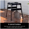 image:imageNinja Adjustable Outdoor Stand 3 Height Levels Utensil Holder BlackAdjustable Stand