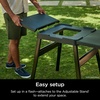image:imageNinja Adjustable Outdoor Stand 3 Height Levels Utensil Holder BlackAttachable Side Table