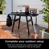 image:imageNinja Adjustable Outdoor Stand 3 Height Levels Utensil Holder BlackAttachable Side Table