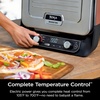 image:imageNinja Woodfire Outdoor Pizza Oven 5in1 Portable Electric Roaster Oven Heats up to 700F 5 Artisan Pizza Settings Integrated BBQ Smoker Box Includes Flavored Wood Pellets Terracotta Red